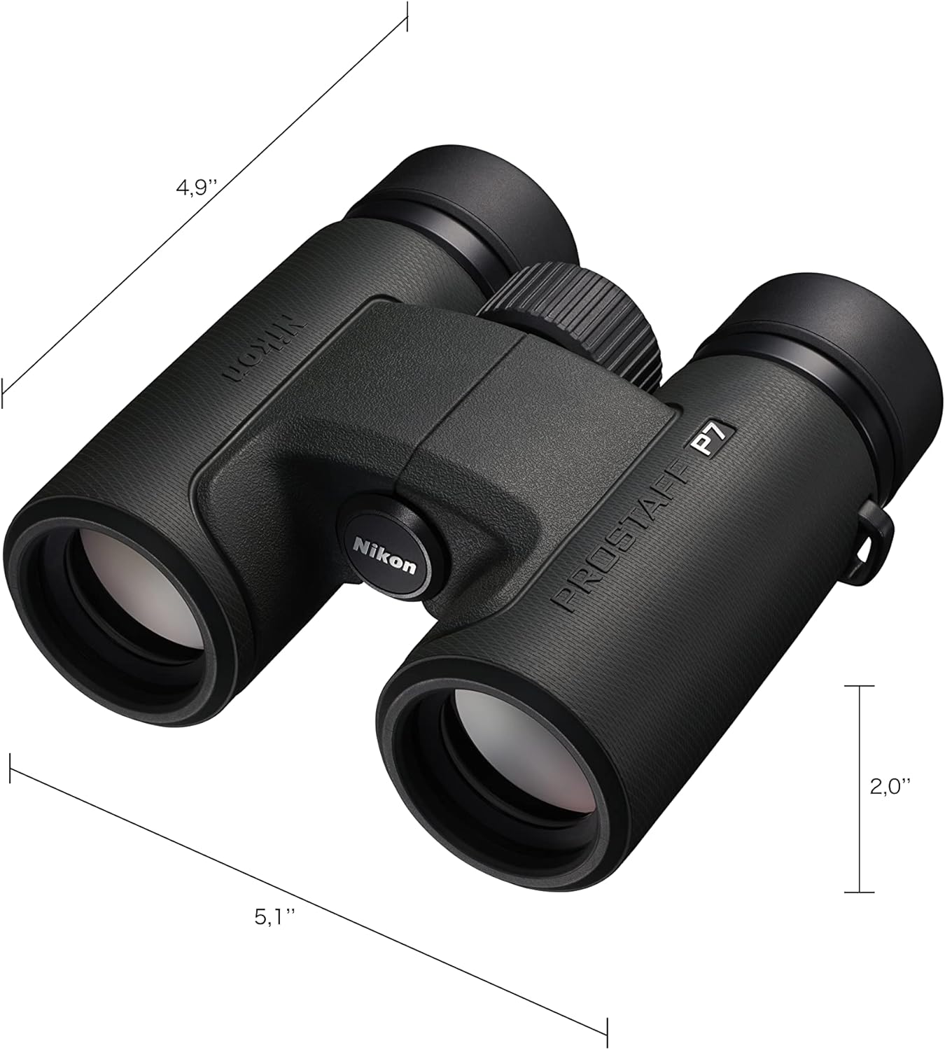 NIKON PROSTAFF P7 10x30mm Binoculars - High-Magnification Wide FOV Waterproof Fogproof Binocular with Multilayer-Coated Clear Lens, Locking Diopter - Wildlife Nature Observation Optic (16771)