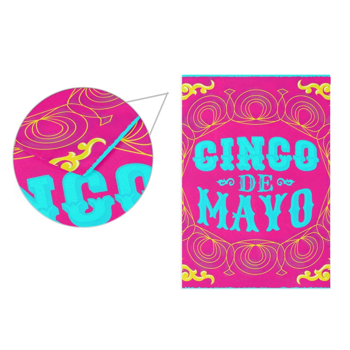3dRose Cinco De Mayo Pepper Gartenflagge – 30,5 X 45,7 Cm, Aus Polyester, Für Draufstange, Wand Oder Tür