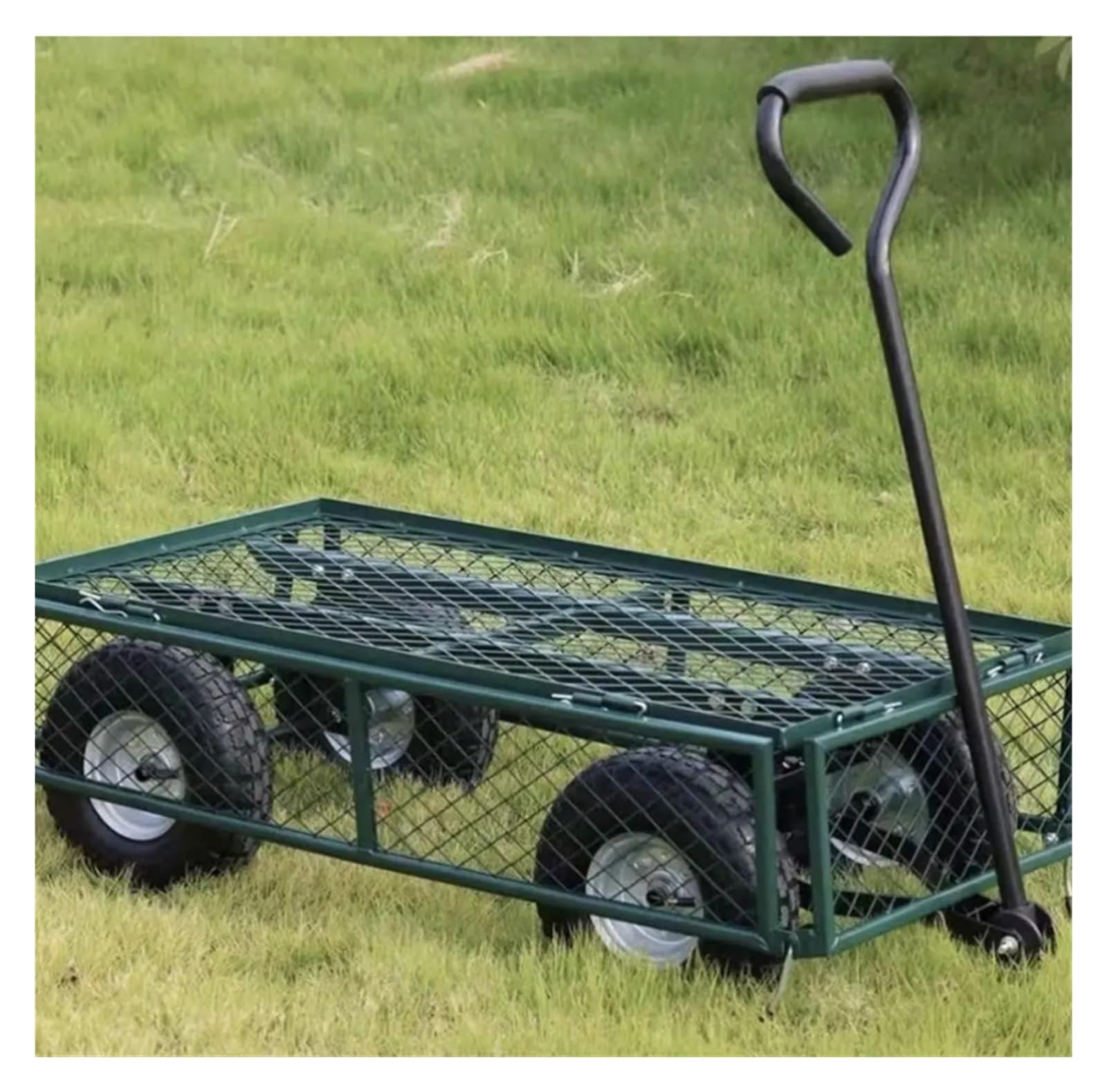 Carrello da giardino Carrelli Carrello ribaltabile in rete con lati rimovibili, for ranch agricolo con prato all'aperto carriola