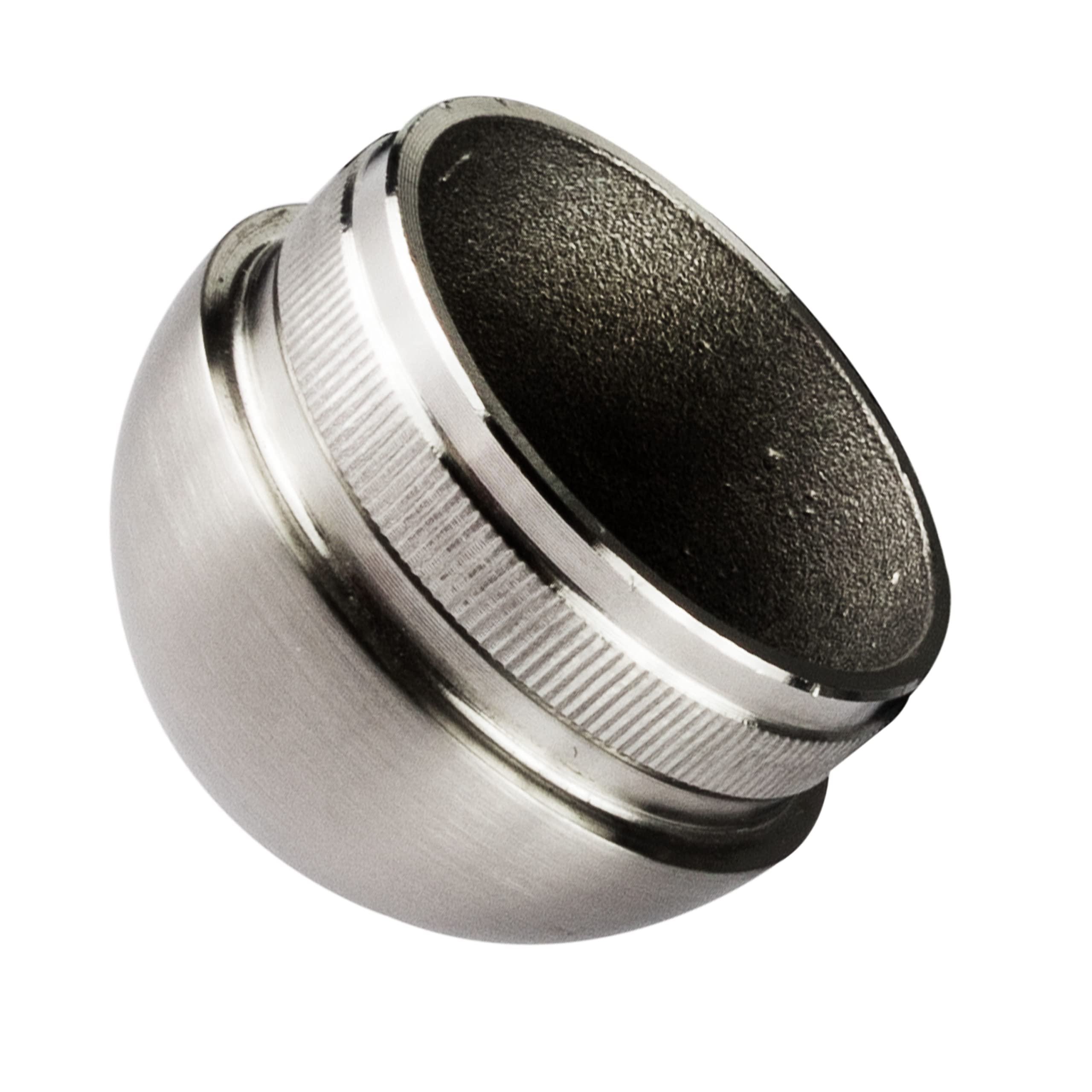 Sellon24 Edelstahl-Endkappe Für Rohr 42,4x2,0 Mm – V2A AISI304, Geschliffen K320, Für Handlauf, Geländer, Möbelbau
