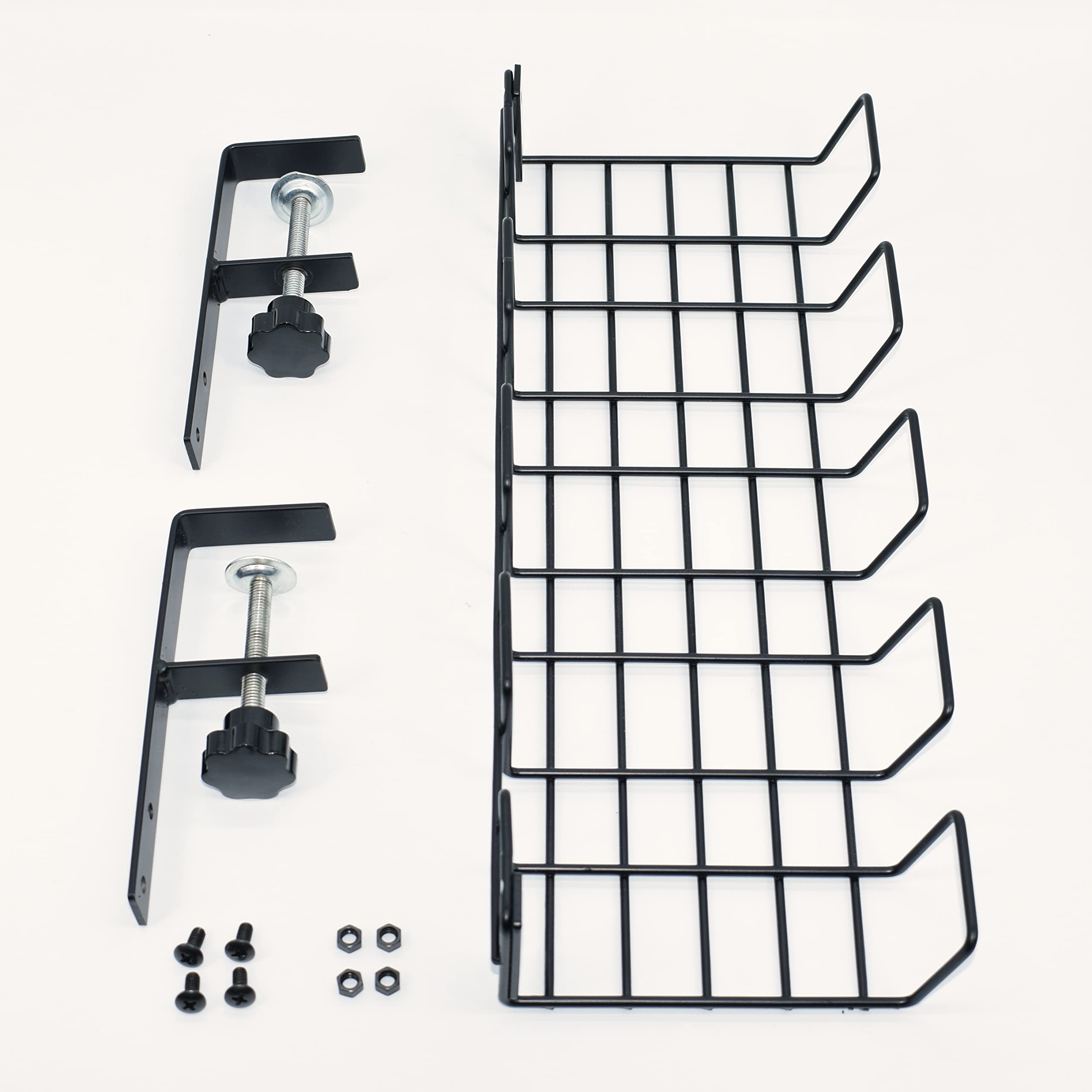 Snapklik.com : Under Desk Cable Management Tray No Drill To Desk Cable ...