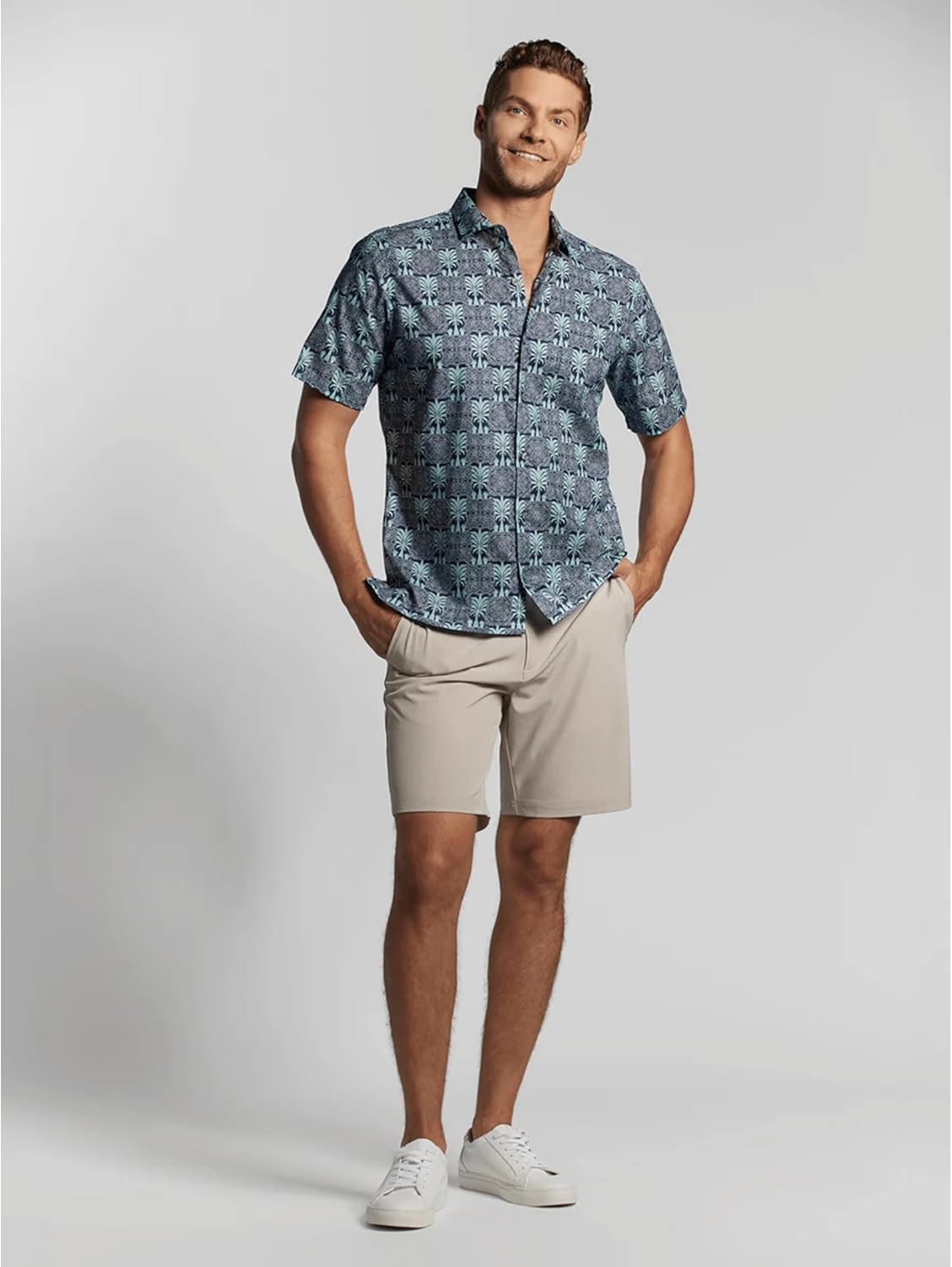 Tori Richard Men's Noble Palm Short Sleeve Cotton Lawn Button Up Shirt - Image 2