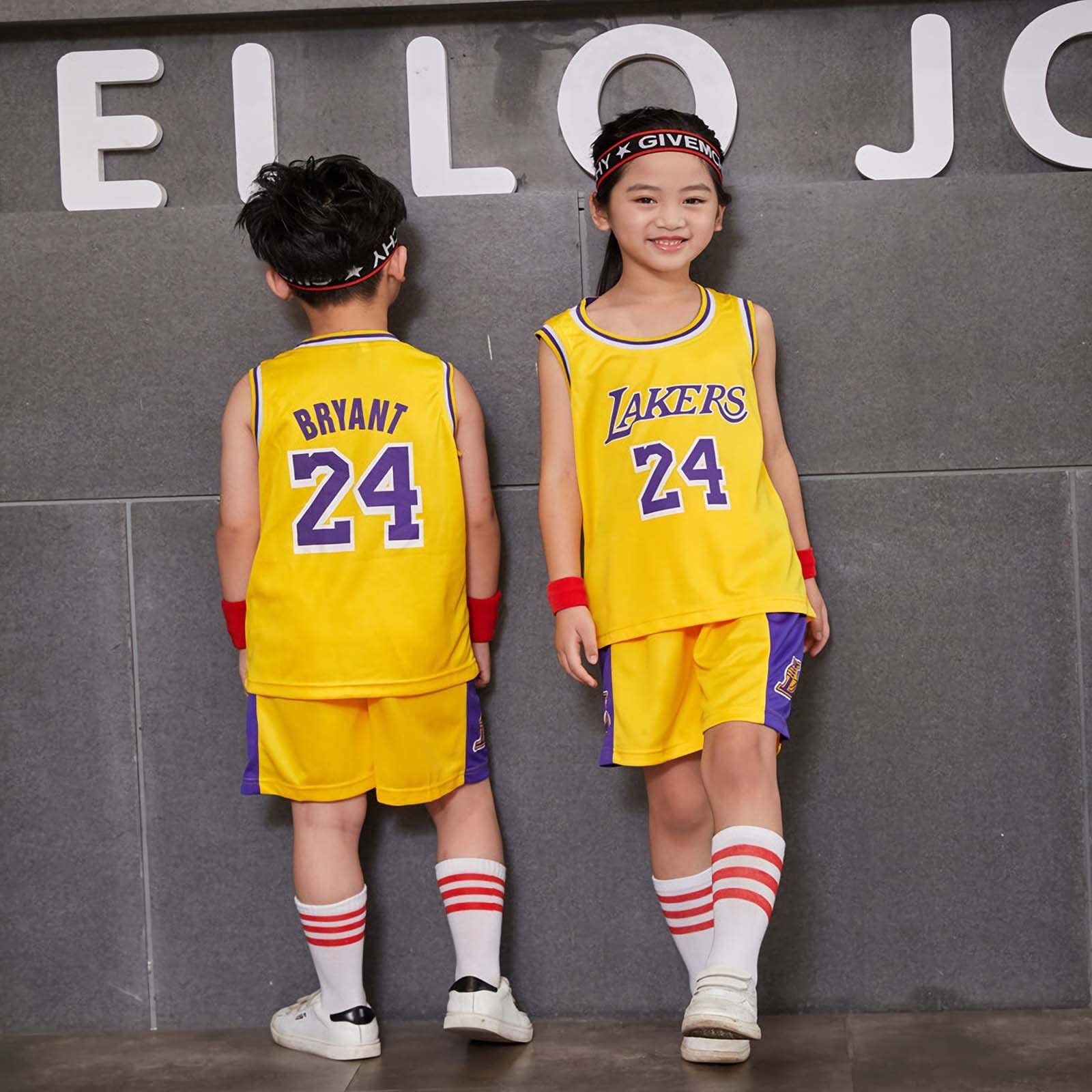 Jersey Children 's Fan Jersey Boys' Sports Wear sin Mangas Baloncesto Chaleco Top y Shorts Sports Suit Summer Sports Wear