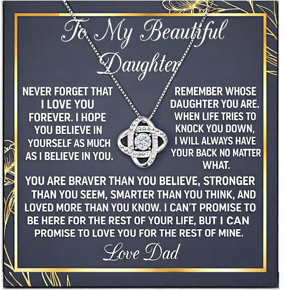 To My Daughter Gifts, Gifts for Daughter, Father Daughter Gifts, Gifts For Daughter From Dad, Daughter Necklaces, Daughter Necklace From Dad