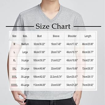 Men's V Neck T-Shirt Short Sleeve Casual Tee Soft Breathable Classic Fit Basic Shirts Comfy Lightweight Tops