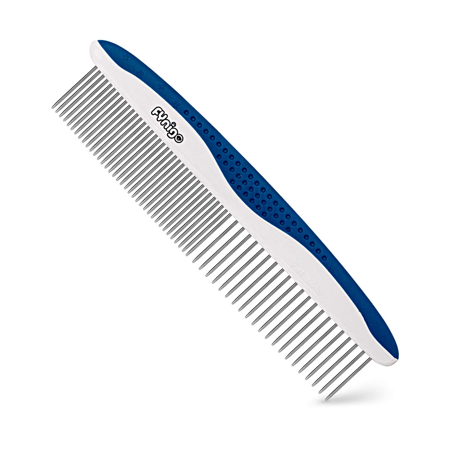 FYNIGO Dog Comb and Cat Comb for Long and Short hair,Pet Grooming Tool for Removing Tangles Knots and Matted Fur,Wide and Narrow Tooth Design,Pet Comb with Stainless Steel Teeth and Non-Slip Handle : Pet Supplies