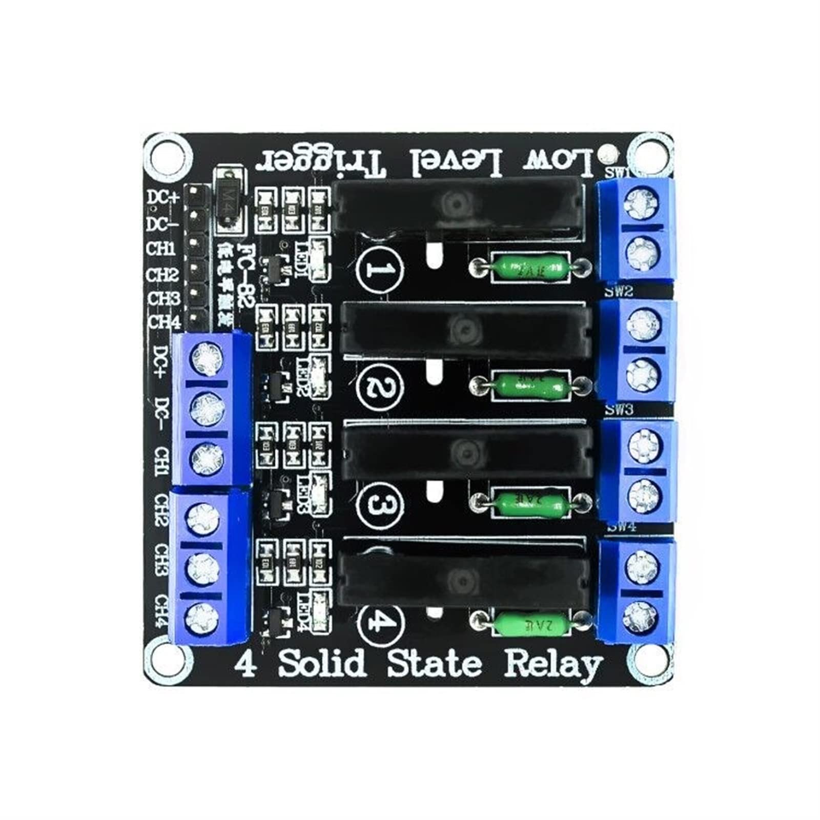 AQHYEBNSR 1/2 / 4/8 Channel Solid State Relay G3MB-202P DC-AC PCB SSR in 5VDC Out 240V AC 2A for(1 Channel)