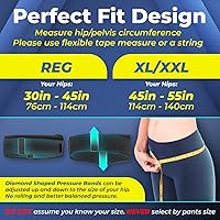 Vista 5 de Sparthos Sacroiliac Si Hip Belt Relief from Si Joint, Sciatica, Lower Back Pain - Support Brace for Women and Men - for Sacral, Hip Loc Up, Anterior
