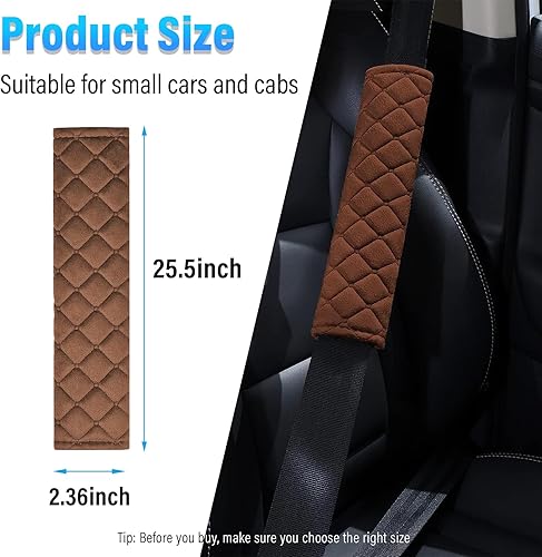 Miniatura 2 de Funda extra larga para cinturón de seguridad, cojín de correa de cinturón de seguridad súper suave, cómodo protector de cojín para el cuello,