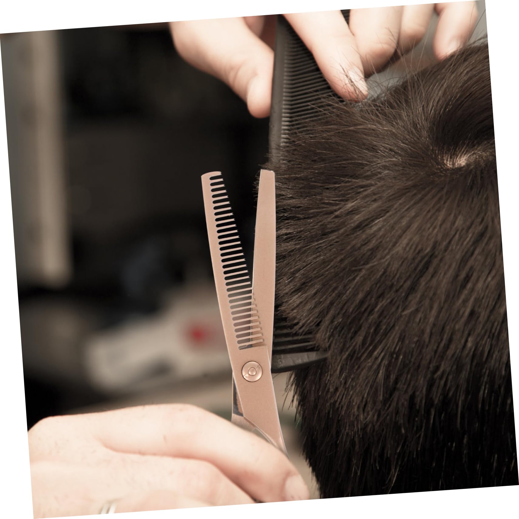 Tijeras de Corte de Pelo 6 Pulgadas de Acero Inoxidable Dorado | Pack de 2 Piezas, Uso en Barbería y Hogar, Diseño Elegante para Recortar Distintos Peinados