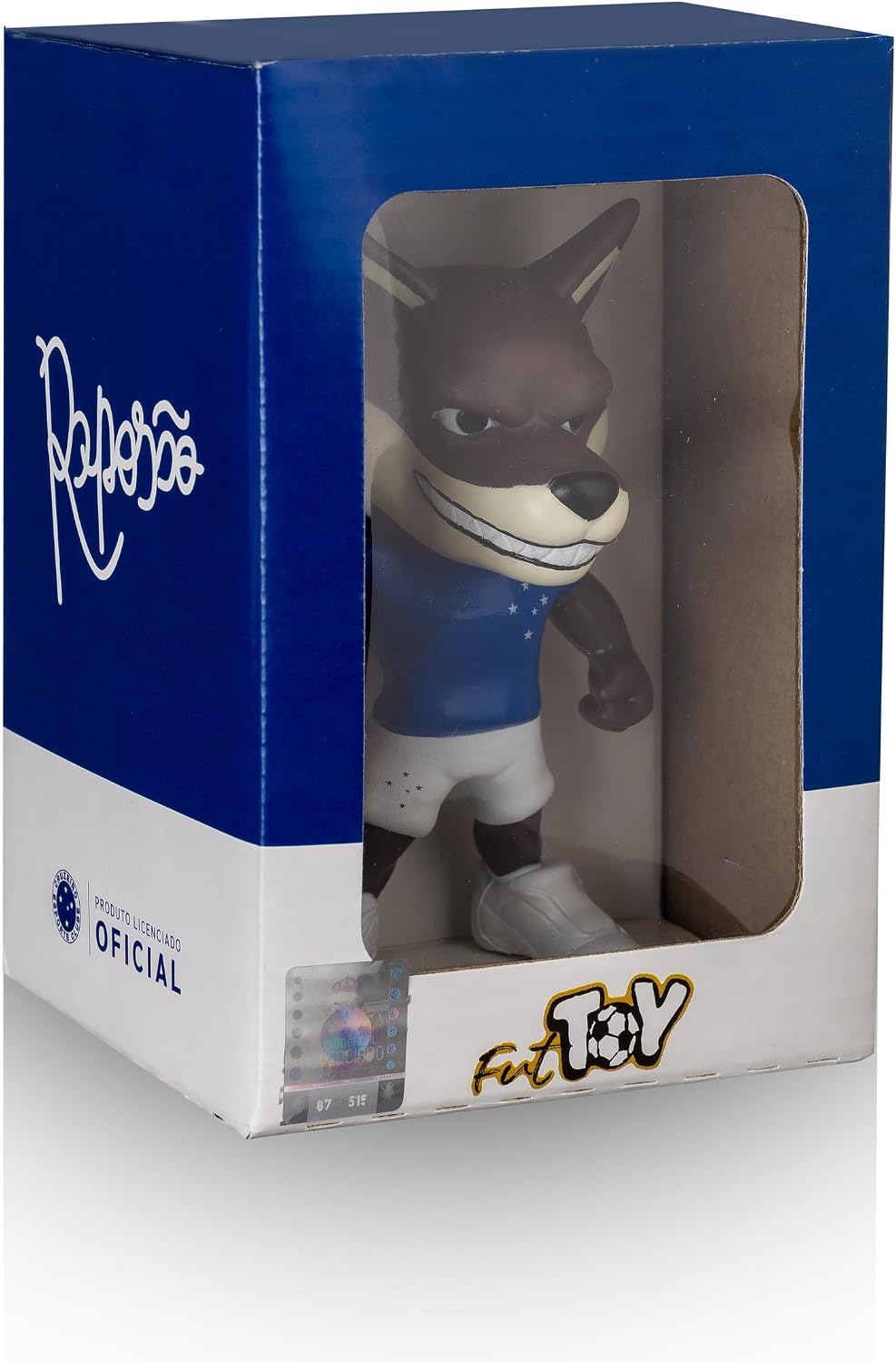 Boneco Mascote de Futebol Raposa Cruzeiro Licenciado