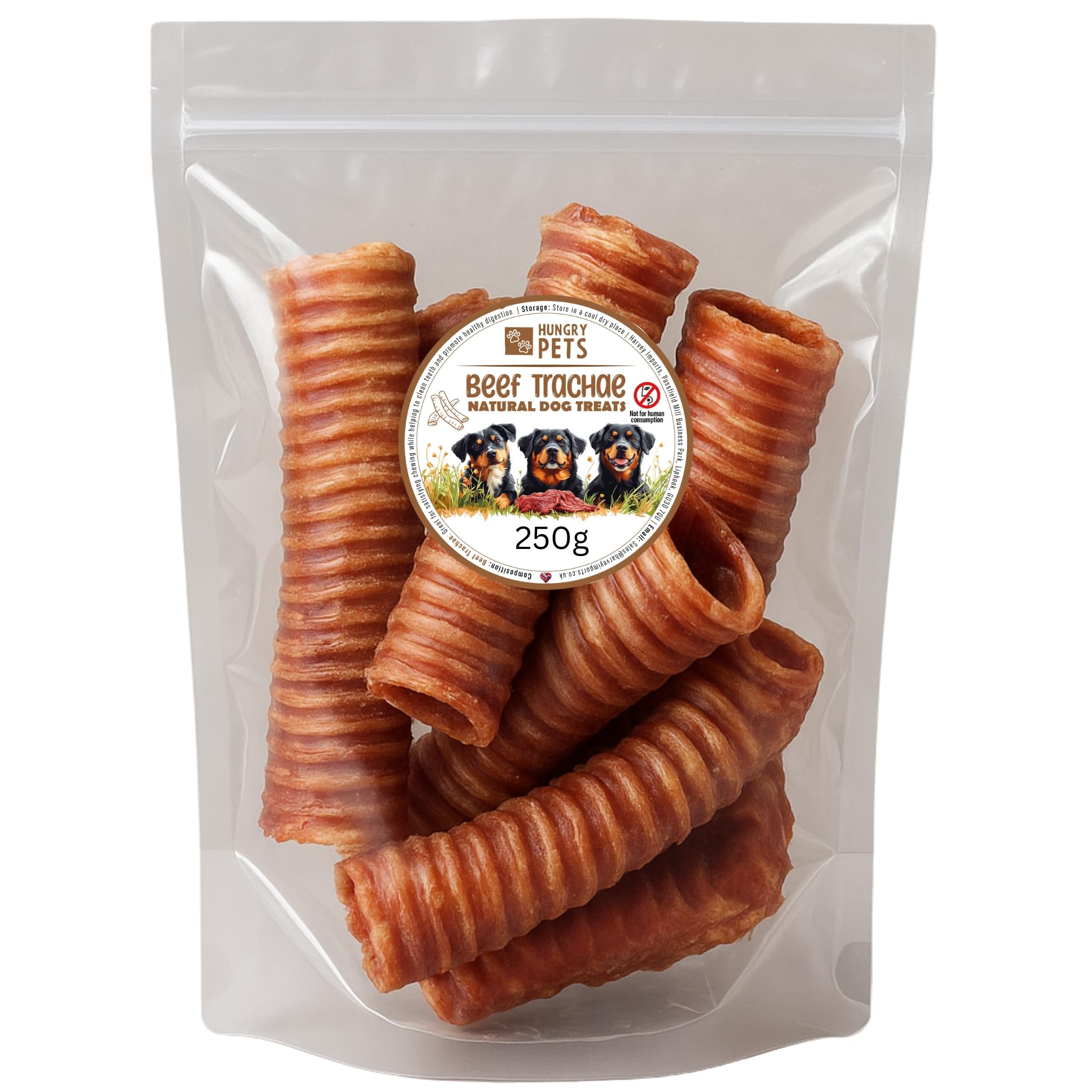 Beef Trachea, Natural Dog treat (250g)