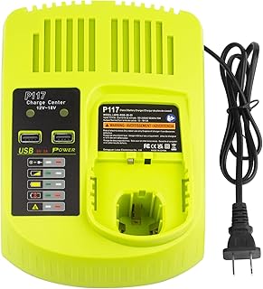 ARyee P117 P118 Battery Charger for Ryobi 12-18V One+ NiCd/NiMh/Li-ion Battey P100 P102 P108 P104 12V-18V Ni-cad Ni-Mh Battery