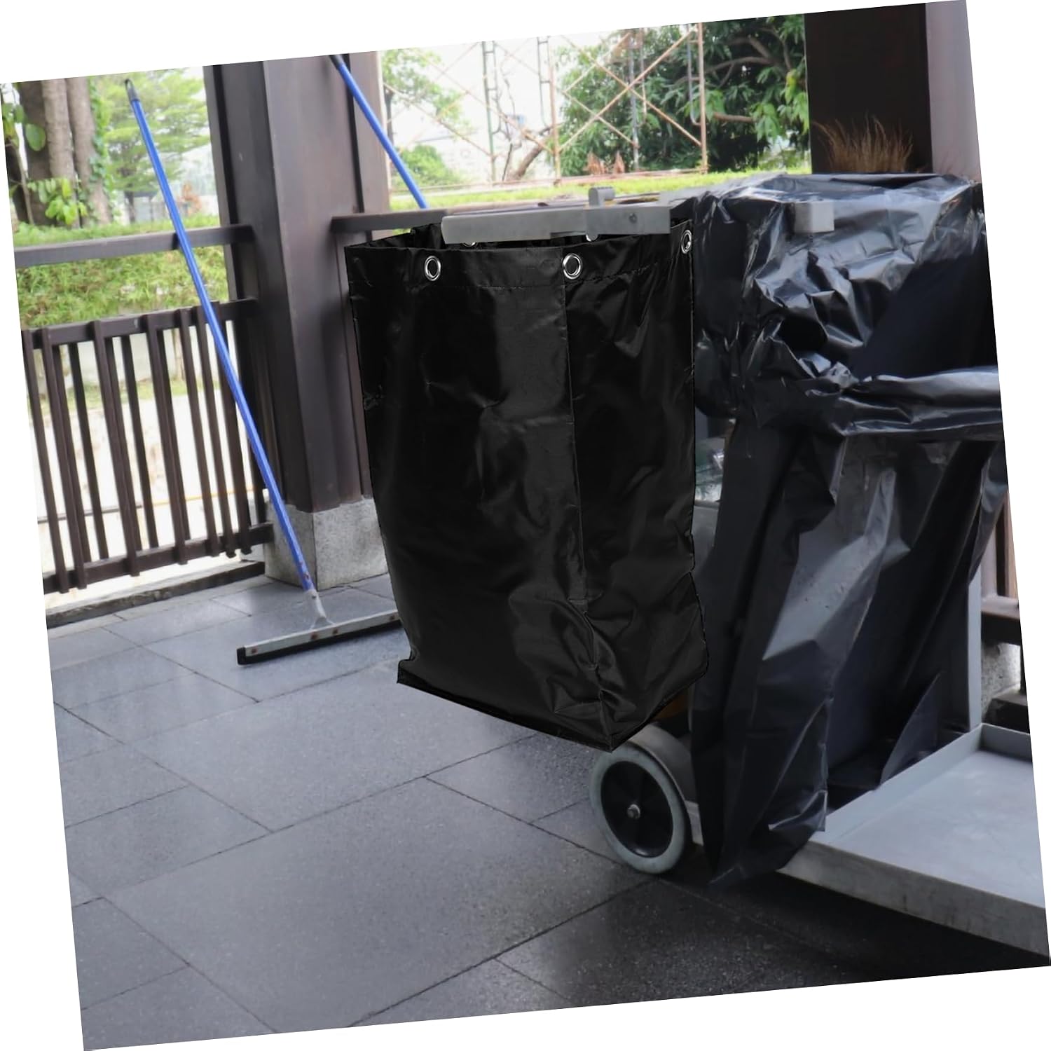 ULTECHNOVO Cleaning Cart Bag Janitorial Cleaning Bag Ample Storage Canvas Easy to Clean