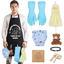 New Daddy Apron with Pockets, Baby Shower Gifts for Men