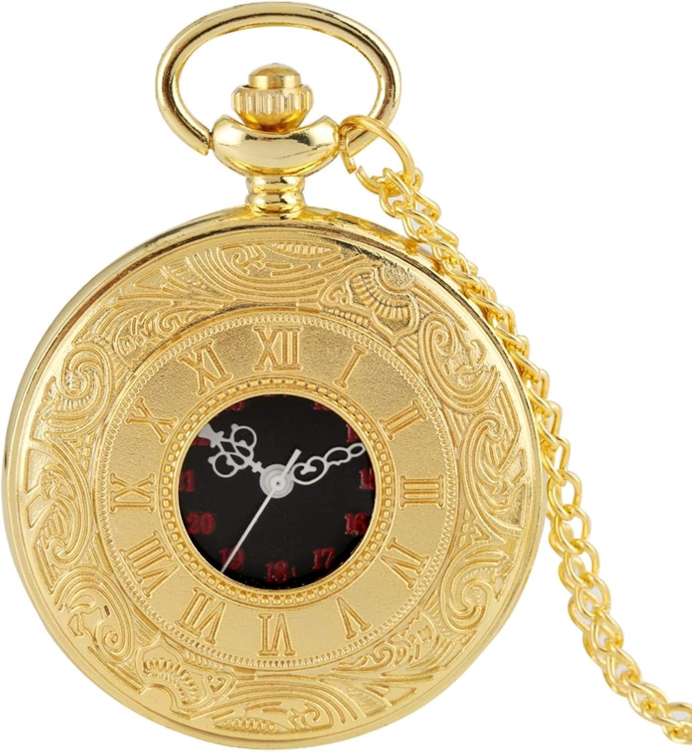 Montre à Gousset Chiffres Romains Montre De Poche Vintage Homme - 7