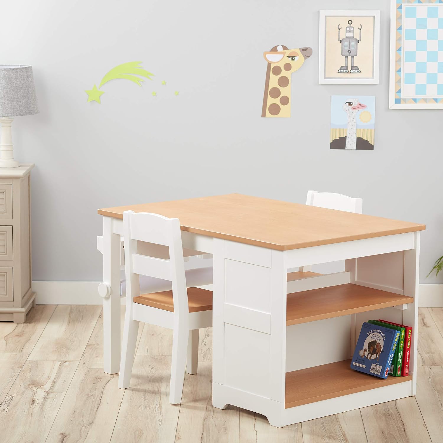 Buy Melissa Doug Wooden Art Table And 2 Chairs Set Kids Furniture For Playroom Buy Melissa Doug Wooden Art Table And 2 Chairs Set Kids Furniture For Playroom