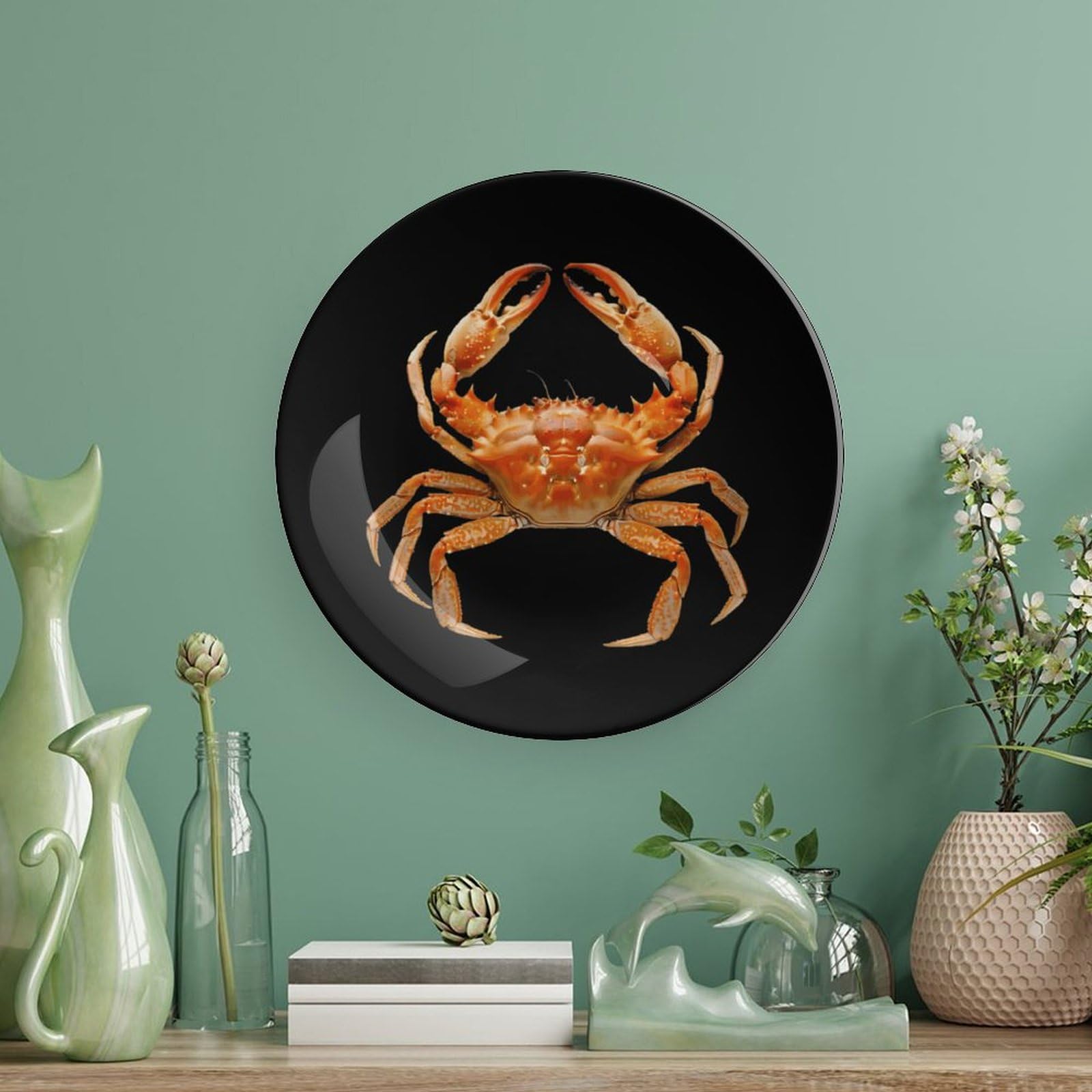Amazon.com : Crab Ceramic Decorative Plates for Display