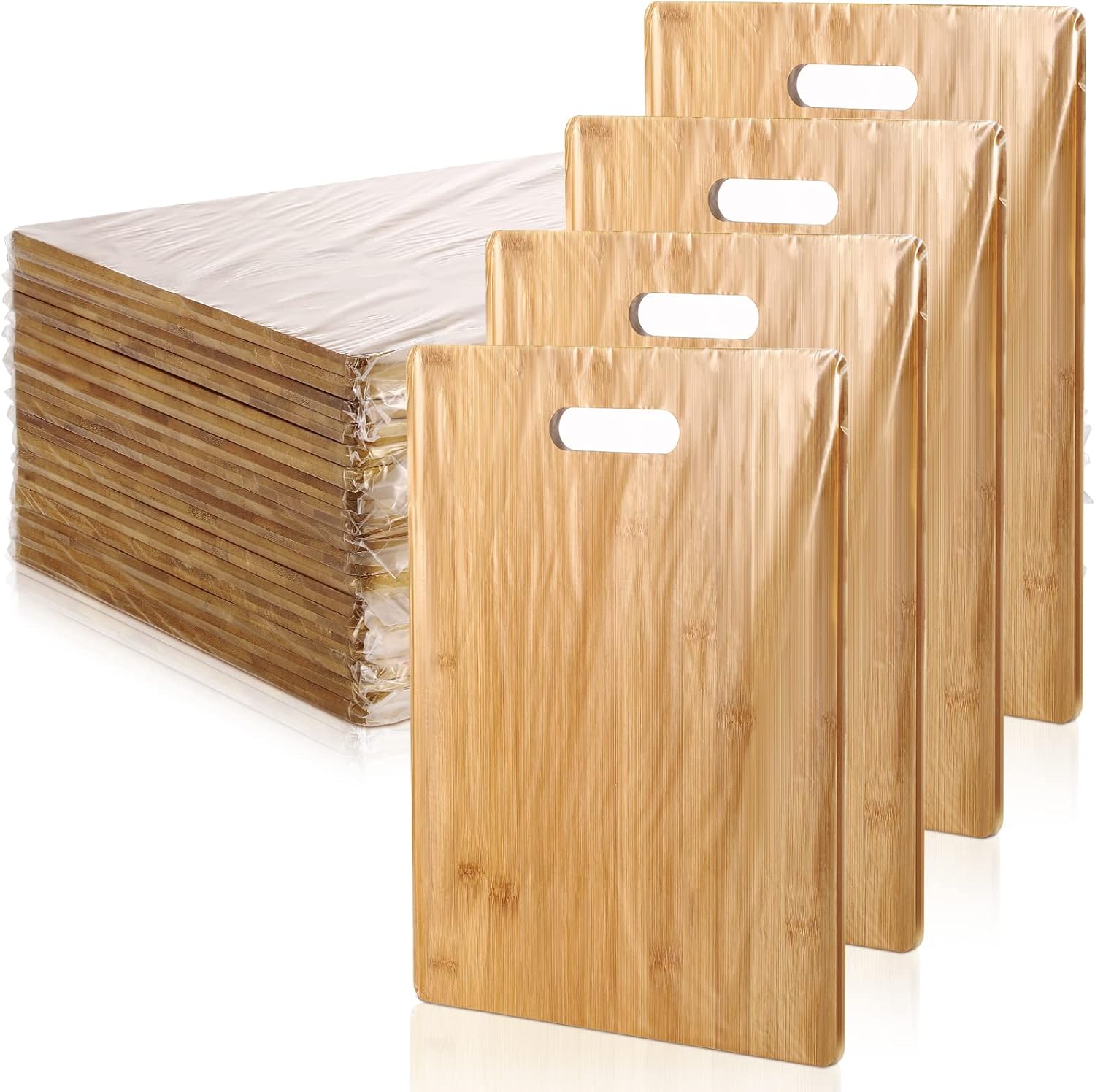 18 Pack Bulk Plain Cutting Board Set Chopping Board with
