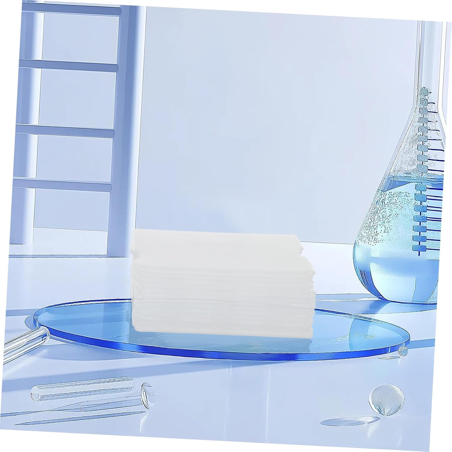 Baluue 15pcs Plastic Microscope Slide Holder Box 3-Slot Capacity Portable Rectangle Slide Container Lab Experiments