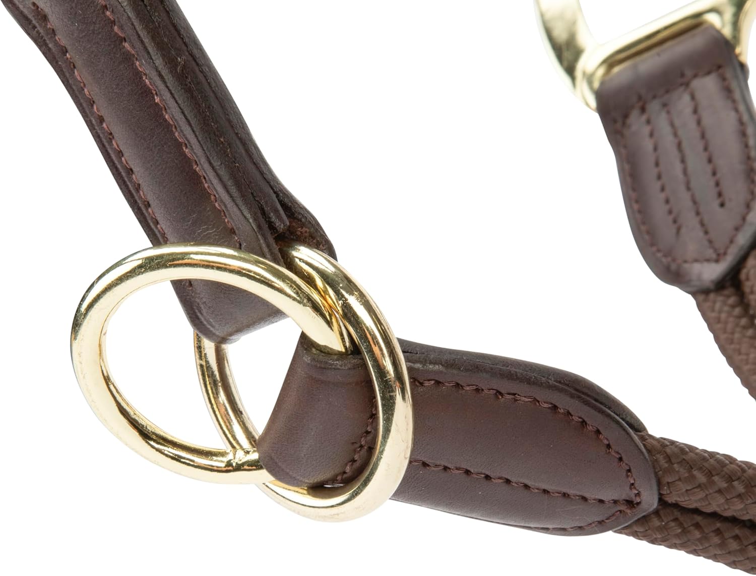 Shires Velociti Lusso Soria Control Halter – European Leather Black/COB