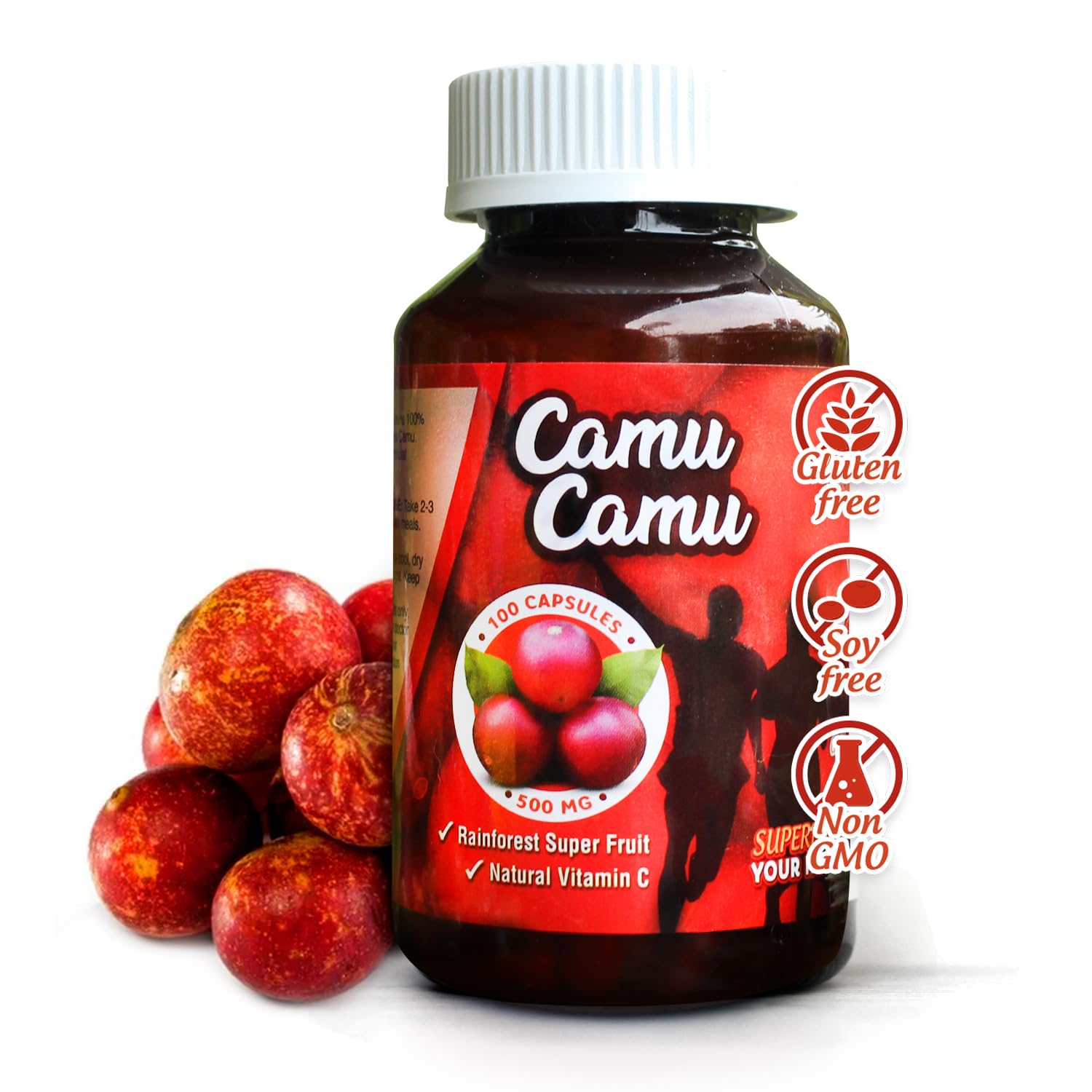 Sikyriah Camu Camu Capsules l 1000mg High Vitamin C Source l Immune System Support Pills l Powerful Antioxidant & Anti-Aging Supplement l Non-GMO and Gluten Free lUSDA Organic