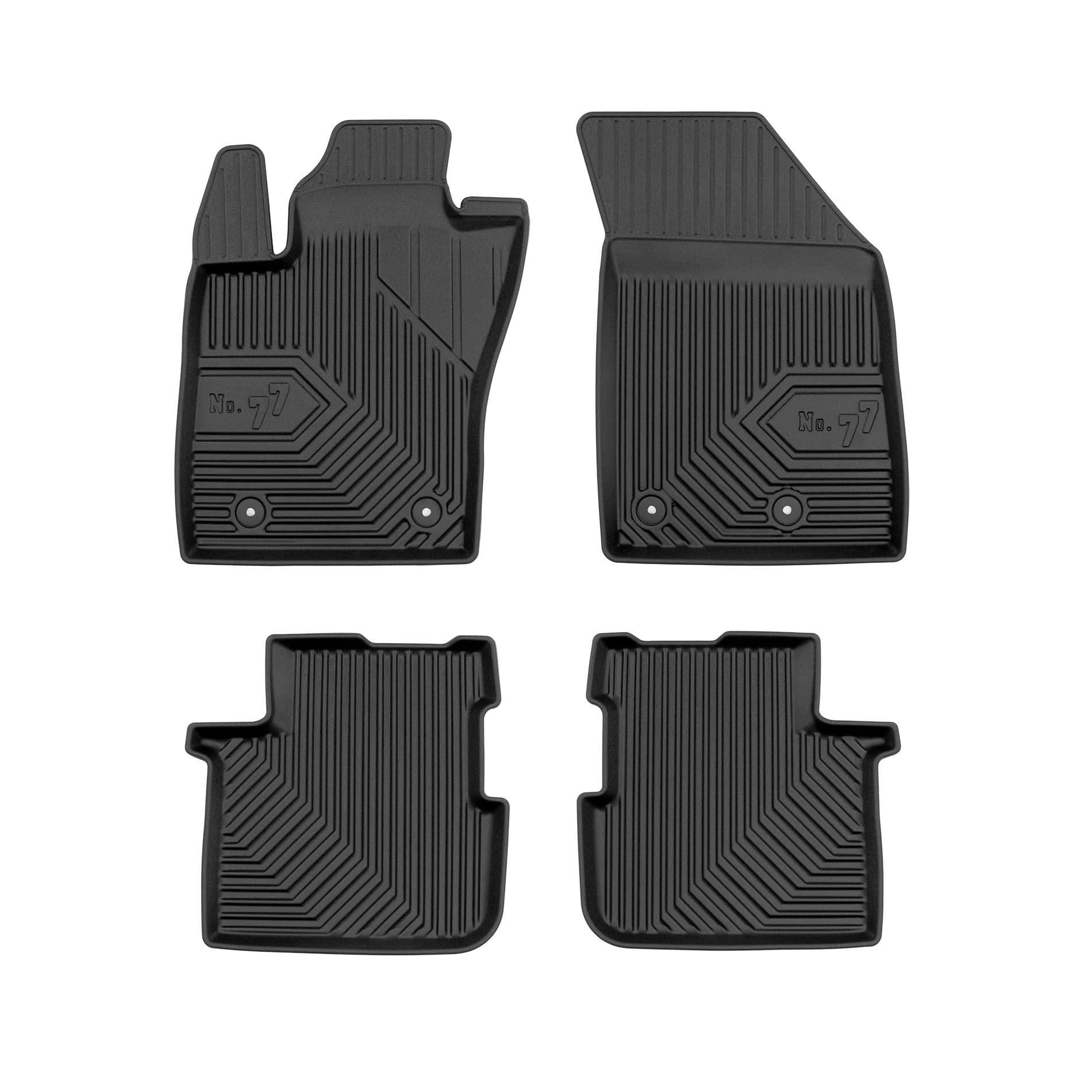 FROGUM No.77 Alfombrillas para Coche Alfombras para Fiat Tipo Desde 2015 | Borde Alto | para Todo el año | Tamaño