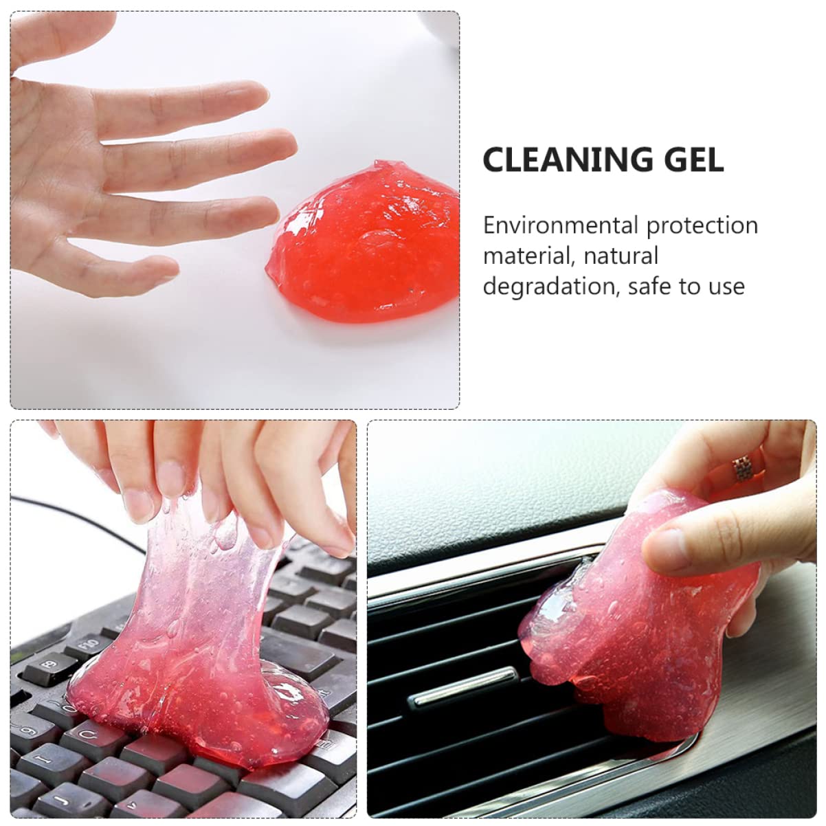 20 Stück Reinigungsgel aus Gel für Fahrzeugaufbereitung und Detailreinigung