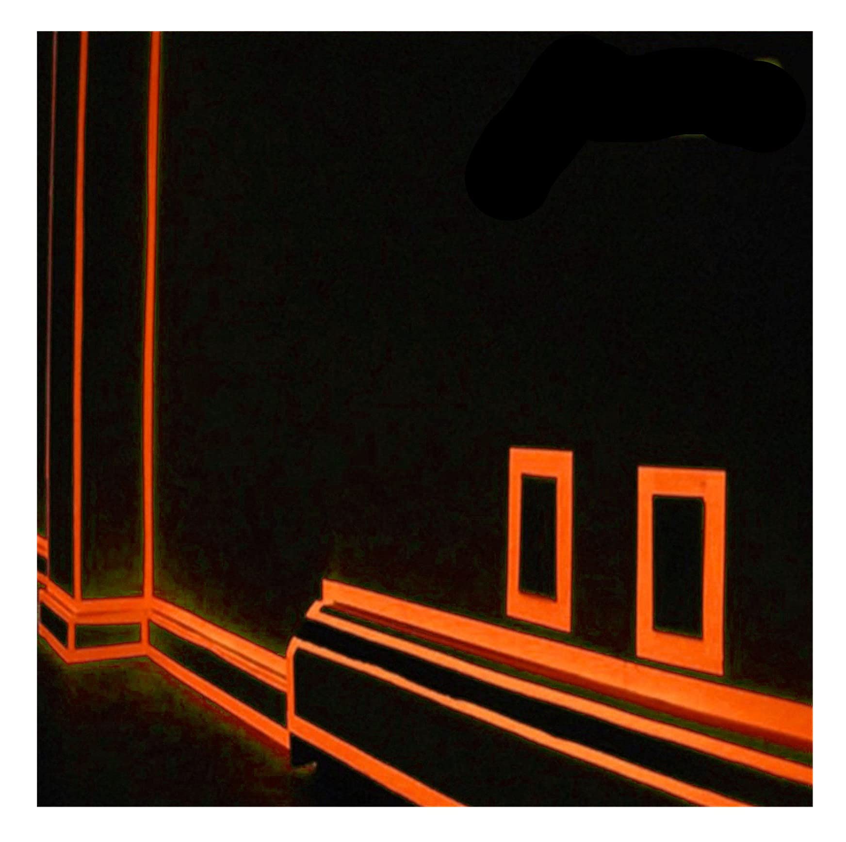 Fossean Dark/Orange Family Luminous Strip Wall Sticker 2X300cm Removable Mural Decals Vinyl Art Room Decor Diy Fluorescent Floor Car Sticker Glow In The Tape Self Adhesive Wallpaper For Stairs Stage (Orange)