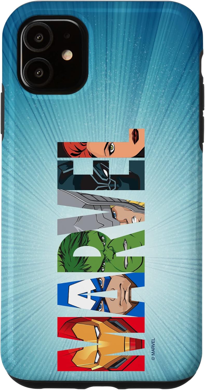 iPhone 13 Marvel Logo Avengers Super Heroes Case