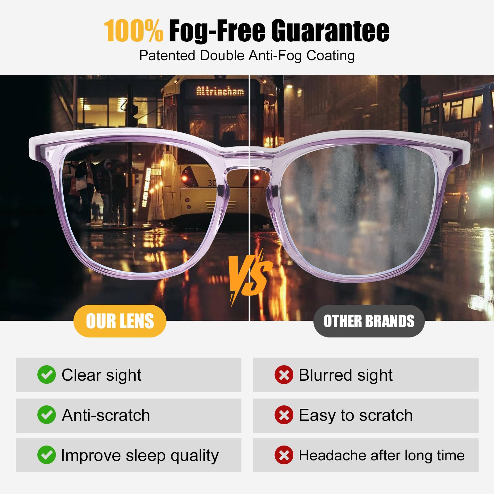 KeeiZoes Gafas de seguridad antivaho para mujeres, enfermeras, gafas protectoras de luz azul y bloqueo UV