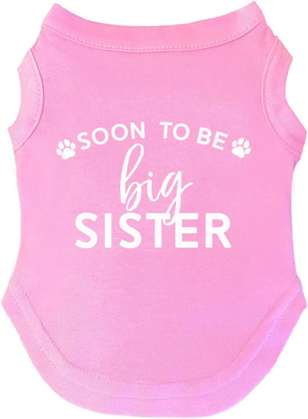 Soon to Be Big Sister Dog Tee Shirt Sizes for Puppies, Toys, and Large Breeds (Baby