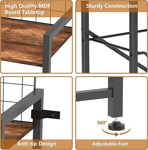 Miniatura 5 de Organizador para botellas de agua de 5 galones, soporte para jarra de agua de 5 galones, 5 ganchos para tazas, dispensador de agua resistente con