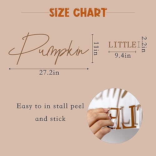 Miniatura 2 de Calcomanía con texto en inglés A Little Pumokin is On The Way  Decoración de fiesta de calabaza de Halloween, decoración de baby shower con texto en