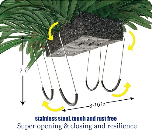 Miniatura 5 de HENOMO Sillines de flores de cementerio para tumba, arreglo floral de seda artificial para lápidas, ramo conmemorativo de lápidas que incluye jarrón