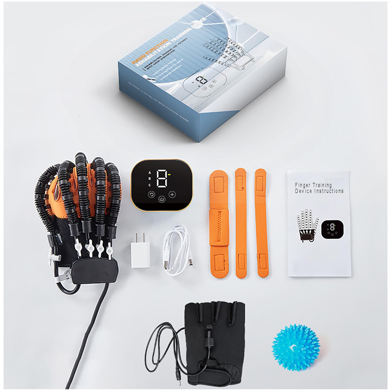 Guantes Robóticos de Rehabilitación para Ictus y Parálisis – Terapia de Manos y Dedos para Artritis y Recuperación de Hemiplejia Right Hand M