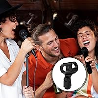 Vista 5 de 4 soportes para micrófono, clip de soporte de micrófono de ángulo ajustable para soporte, clip de micrófono flexible de goma, soporte de micrófono