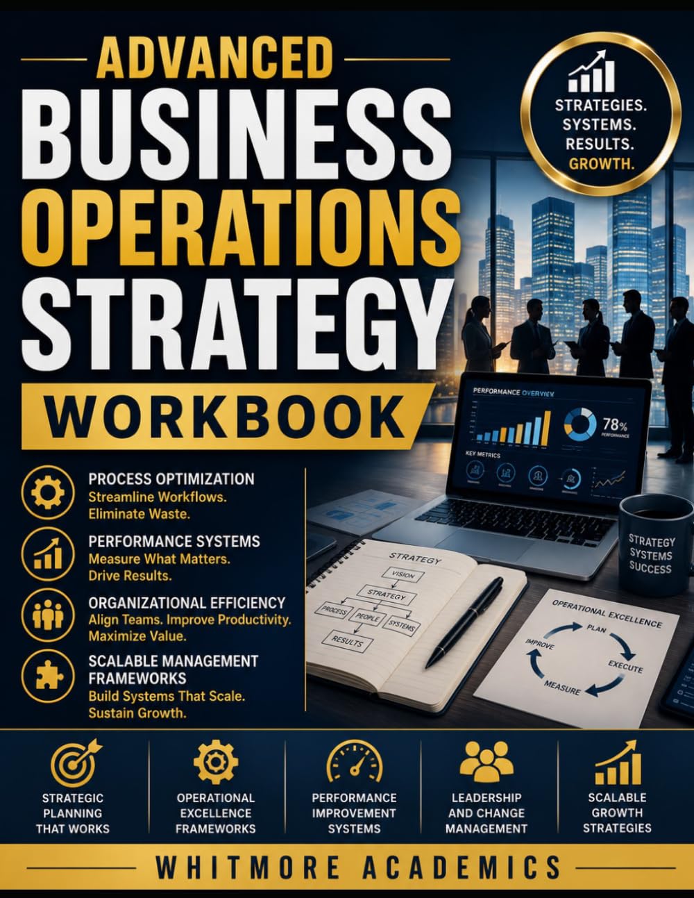 ADVANCED BUSINESS OPERATIONS STRATEGY WORKBOOK: Process Optimization, Performance Systems, Organizational Efficiency, and Scalable Management Frameworks
