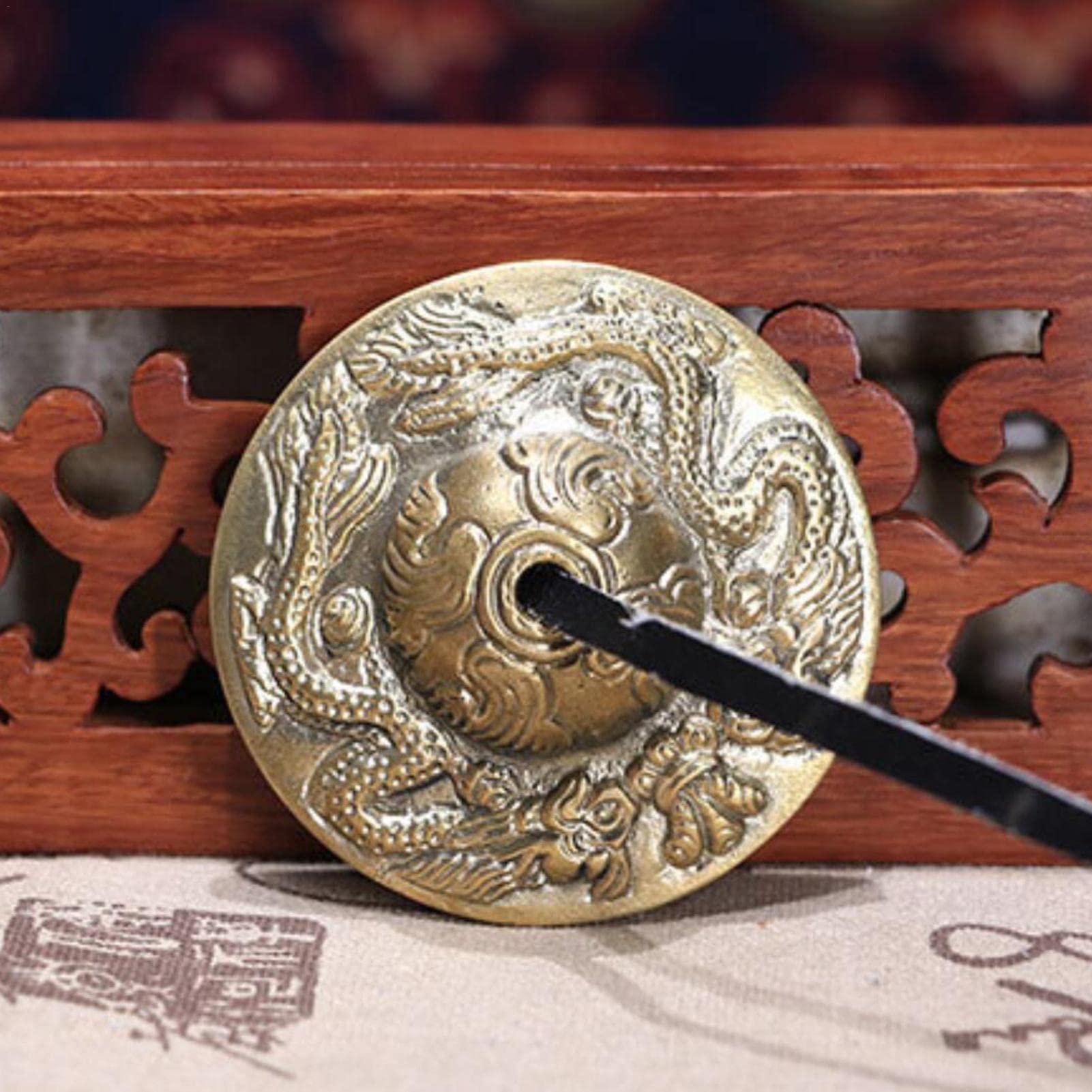 ネパール製 手作り 青銅製ティンシャ マントラ刻印入り 瞑想　ヨガ　浄化 ネパール製 手作り 青銅製ティンシャ マントラ刻印入り 瞑想 ヨガ 浄化