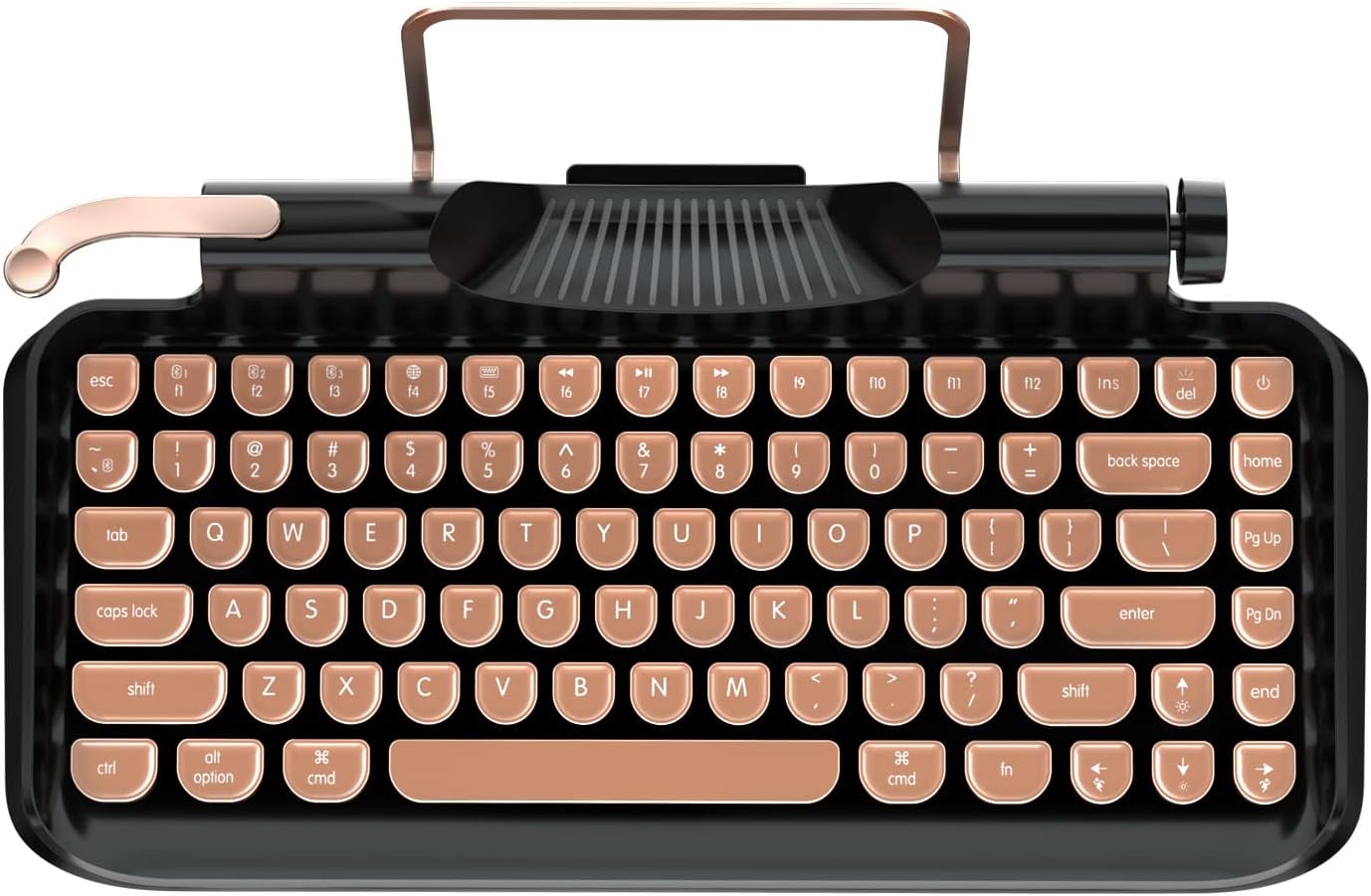 Amazon Knewkey Rymek レトロ タイプライターキーボード メカニカルキーボード 茶軸 Bluetooth Usb 3台まで対応可 Ledバックライト 大容量バッテリー内蔵 50h長時間使用 キー Us配列 人間工学設計 Ios Android Macos Windows Linuxなど対応 Amazon Knewkey Rymek レトロ タイプライターキーボード メカニカルキーボード 茶軸 Bluetooth Usb 3台まで対応可 Ledバックライト 大容量バッテリー内蔵 50h長時間使用 キー Us配列 人間工学設計 Ios Android Macos Windows Linuxなど対応