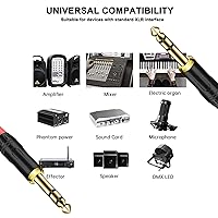 Vista 8 de Cable de inserción estéreo TRS de 1/4 de pulgada, chapado en oro, serie Audiowave de 0.250 in macho a doble macho TS macho de 0.250 in, cable