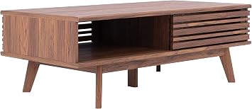 Safavieh Home Collection Rori Walnut 1-Shelf (46 w. x 23 d. x 16 h.) Coffee Table