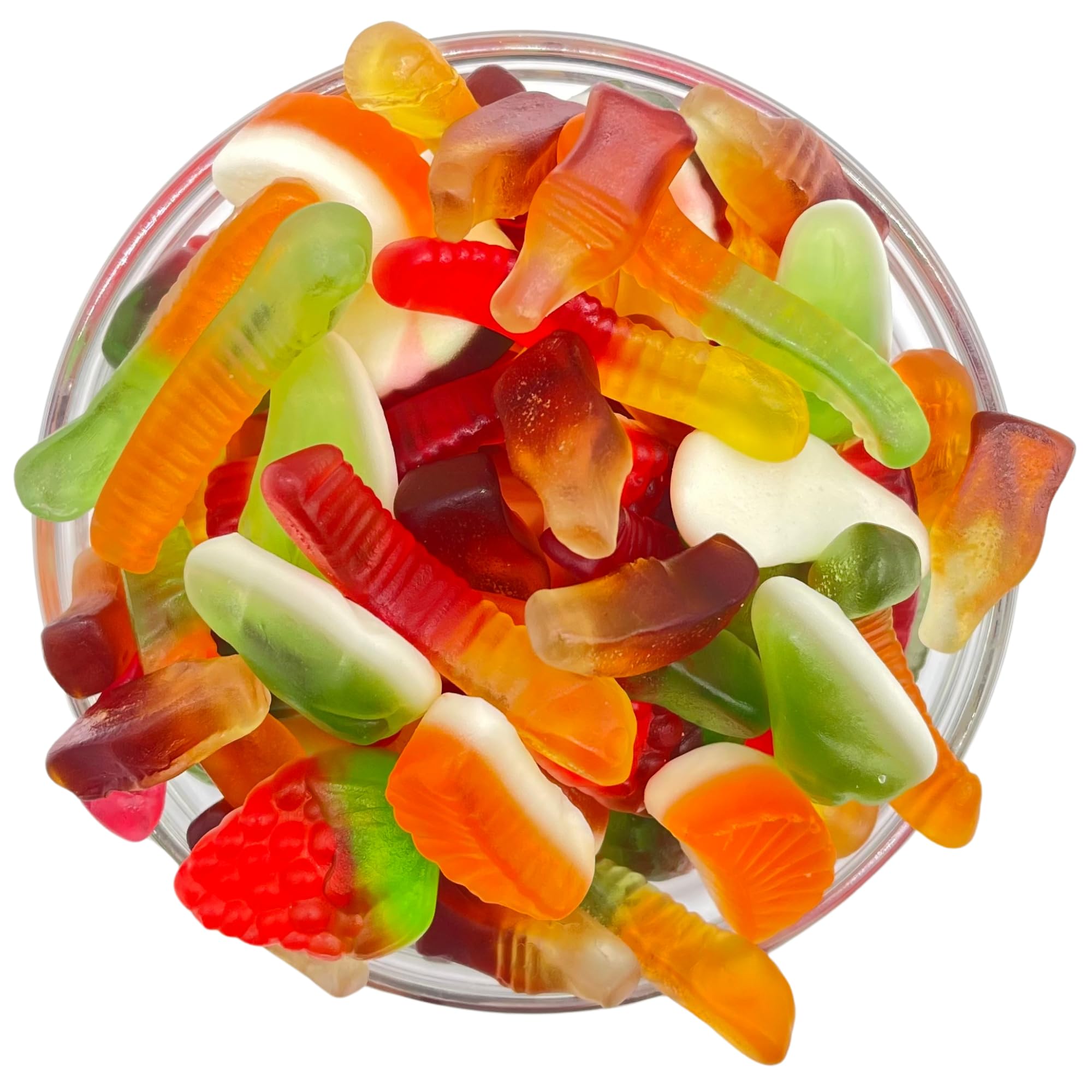 Mixed Jelly Pick & Mix Sweets 1kg Assorted Resealable Share Bag - Gummy Retro Pick n Mix Candy Selection – Perfect For Birthday, Christmas, Valentines Gifts & Other Occasions