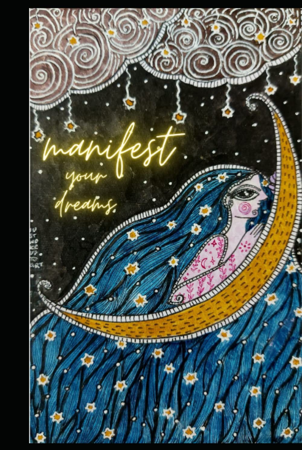 Manifest Your Dreams Carnet d'écriture relié en lin pour pensées et aspirations