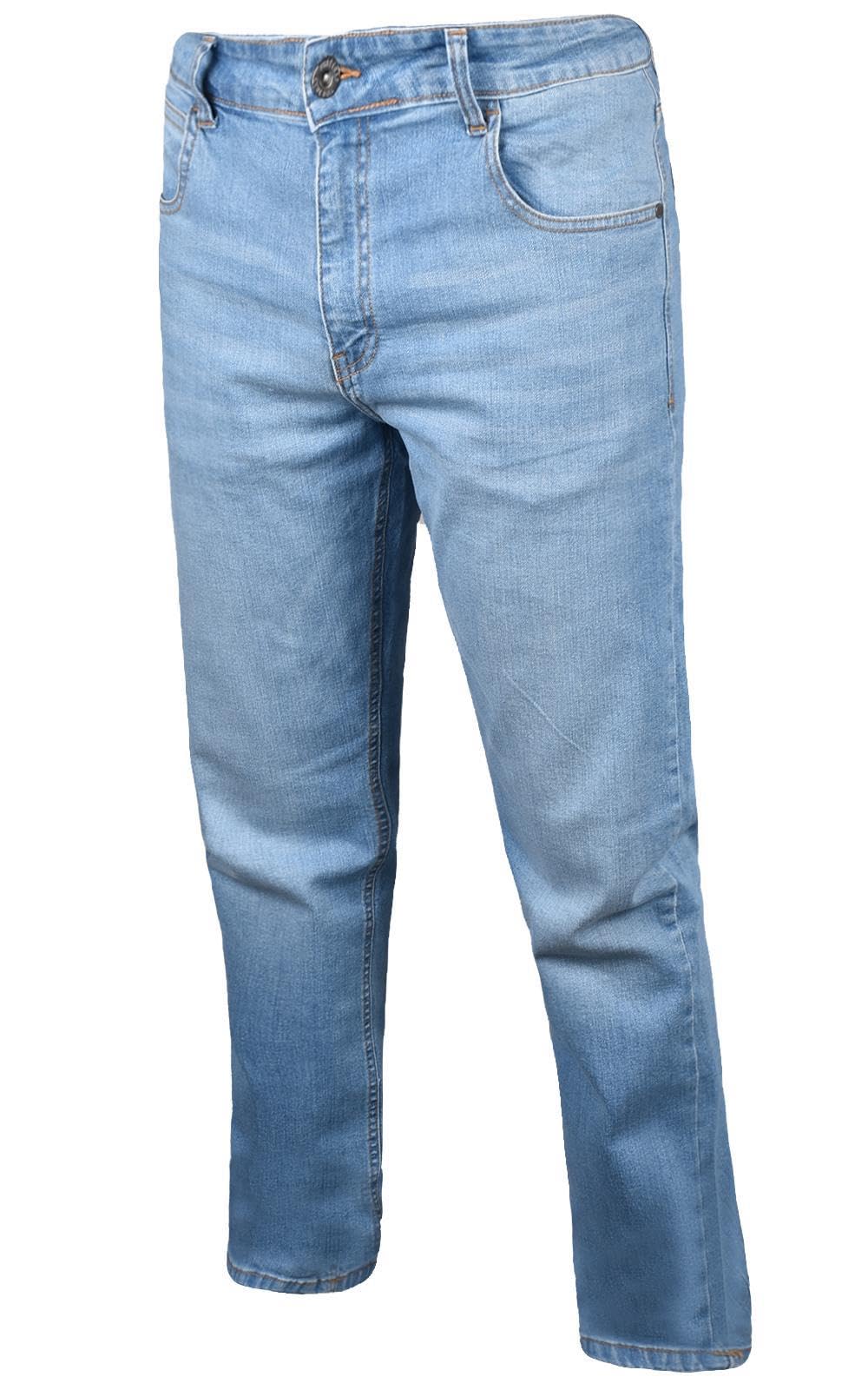 Firetrap Men's Light Wash Jeans - Smart Stretch, Slim Fit, Straight Leg Denim Pants - Stylish Jeans For Classic Jeans 36W / 34L