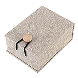 WRITWAA Caja Joyero De Madera RúStica Con Cierre De Hebilla Para Colgantes Caja De Regalo Para Joyas De Resistente Al Polvo Y Rayado