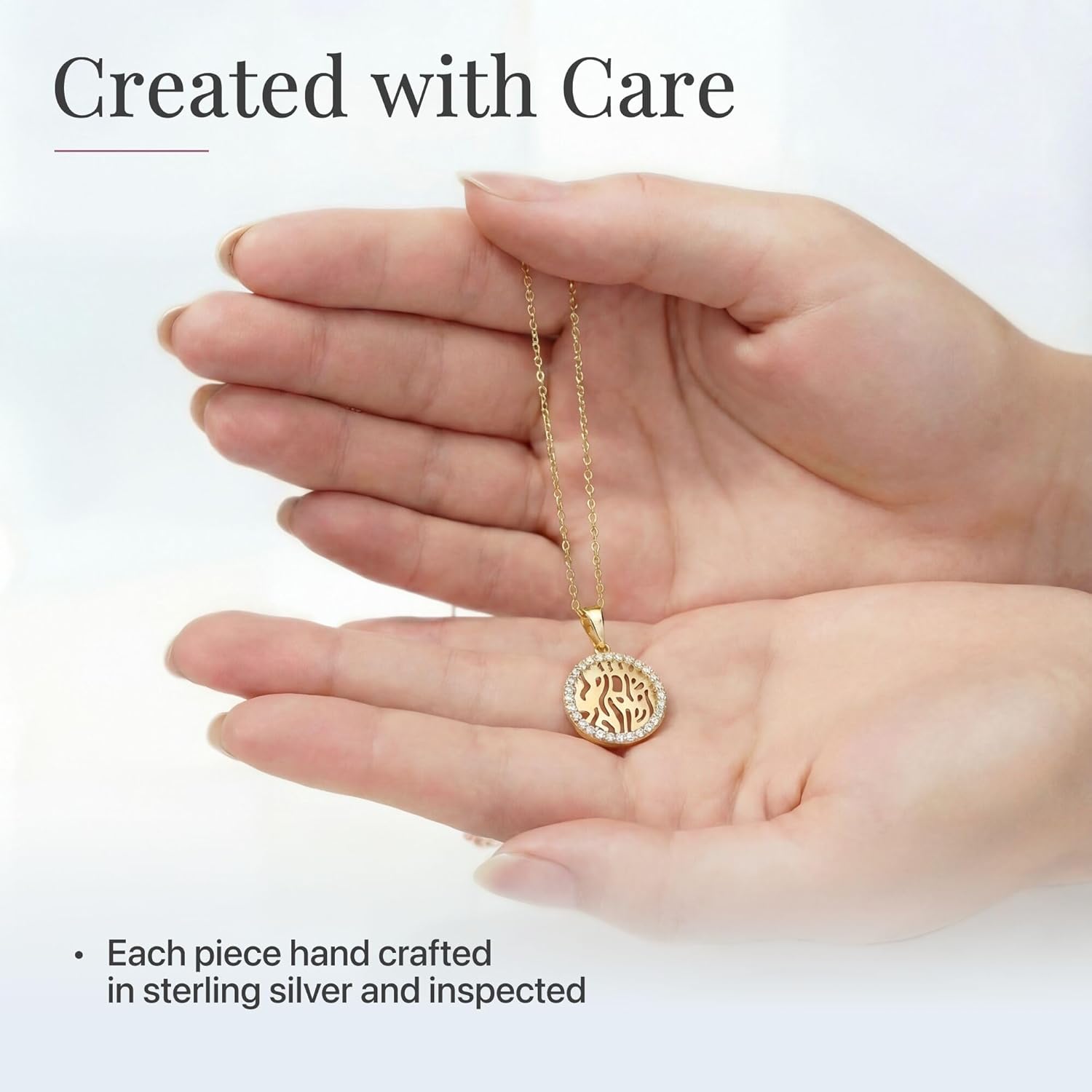 Shema Israel Necklace in 925 Sterling Silver for Women and Girls - Image 3