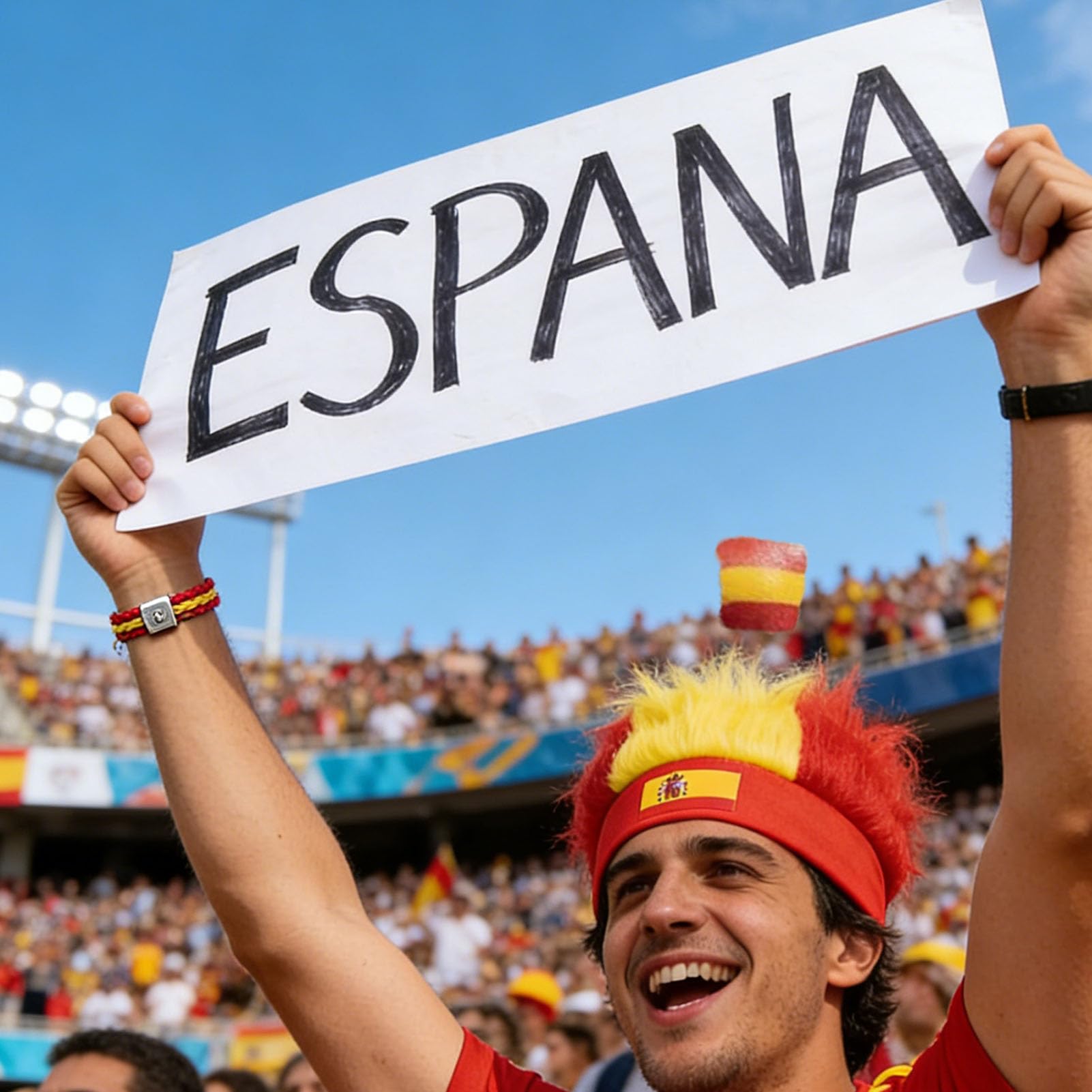 Juego de 6 piezas para fans de la Copa del Mundo de Fútbol 2026, bufanda, rotulador de maquillaje, diadema, pulsera de piel, cuerno y tatuaje para hombres y mujeres, estadio de fútbol y