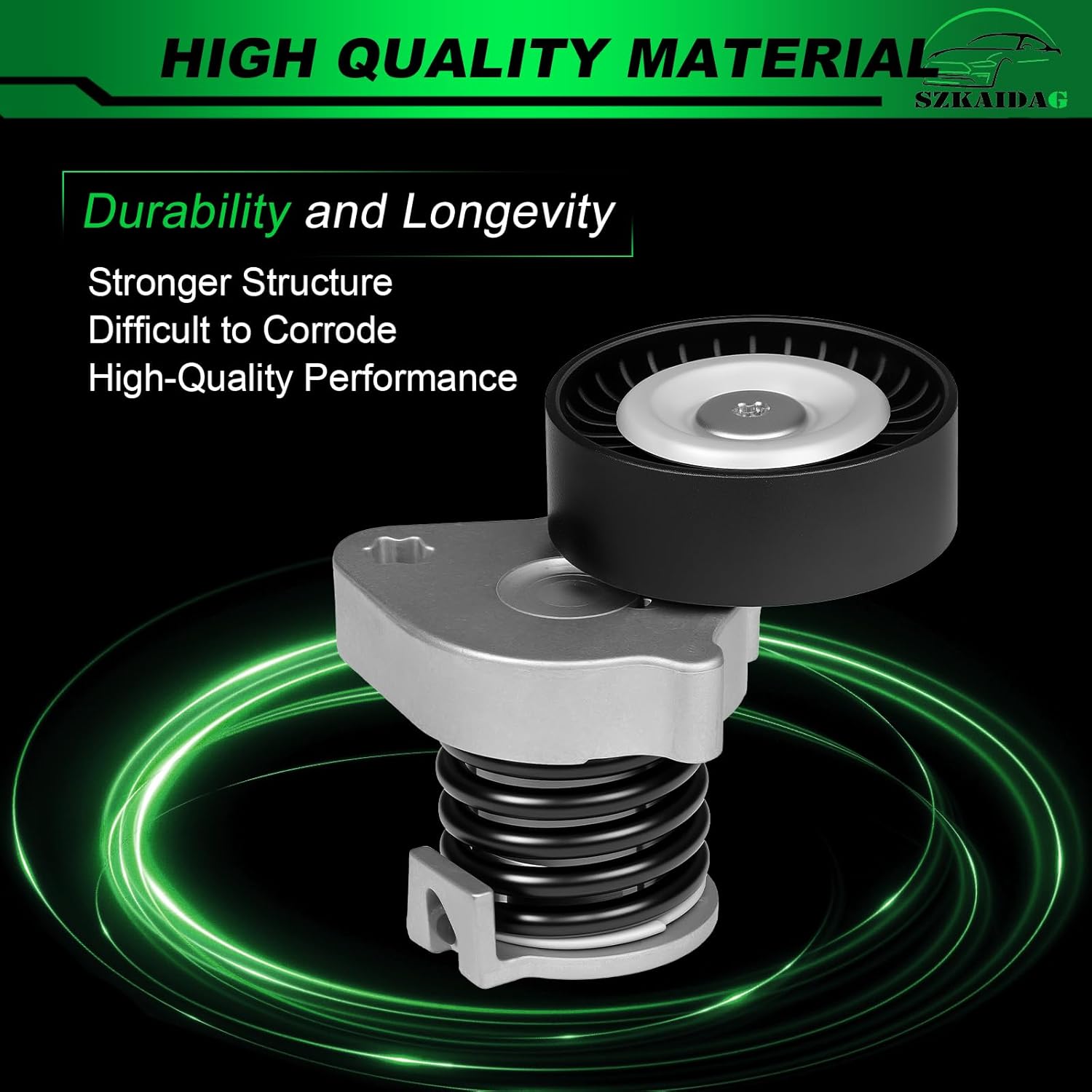 2712000470 Belt Tensioner Assembly with Pulley for:-Mercedes-Benz C250 2012 2013 2014 2015 Slk250 2012 2013 2014 2015 1.8L OE#39207 271-200-04-70 T39207 V304137 APV3013