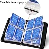 Card Binder 400 Pockets Trading Cards Extra Large 4 Pockets Trading Card Albums with sleeve Cards holder Collection Binder (Multicolor)